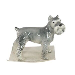 Hagen Renaker Schnauzer Miniature Ceramic Figurine Collectible Dog